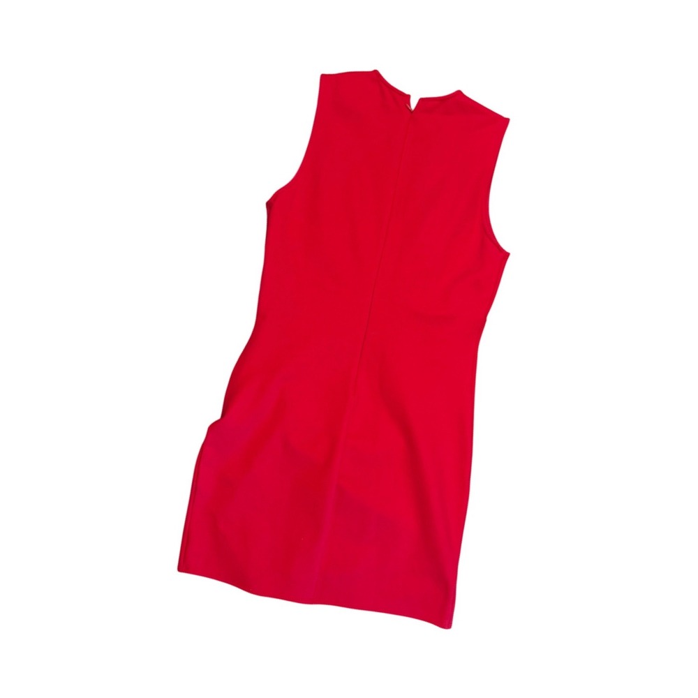 Lulus Red Sleeveless Surplice V-Neck Tulip Hem Mini Cocktail Dress Womens Large - Picture 2 of 6